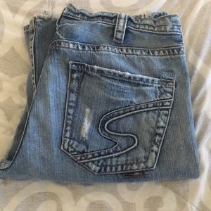 Men’s Silver Jeans Size 33W 34L